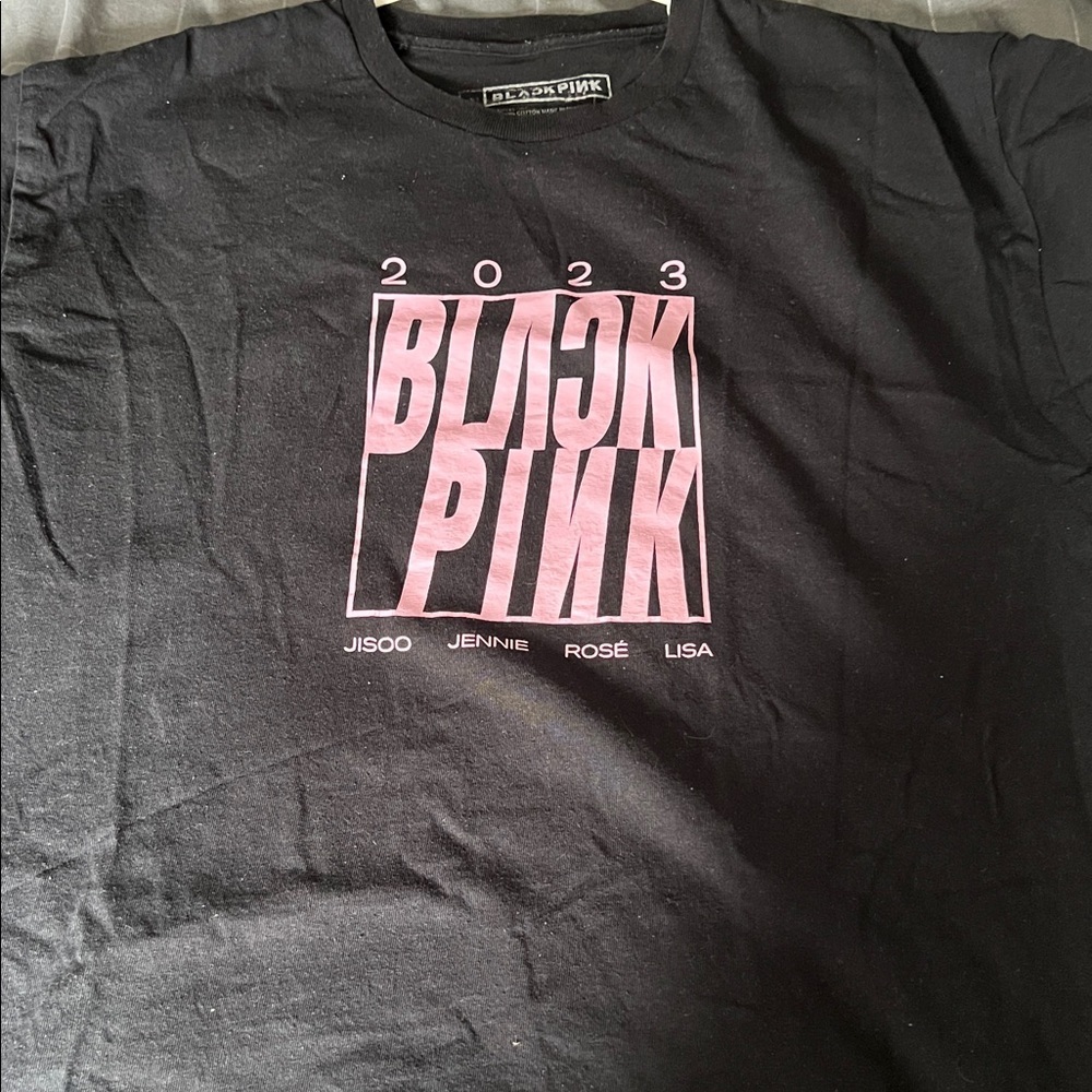 Blackpink 2023 World Tour Graphic T Shirt Black Pink XL - Picture 3 of 5